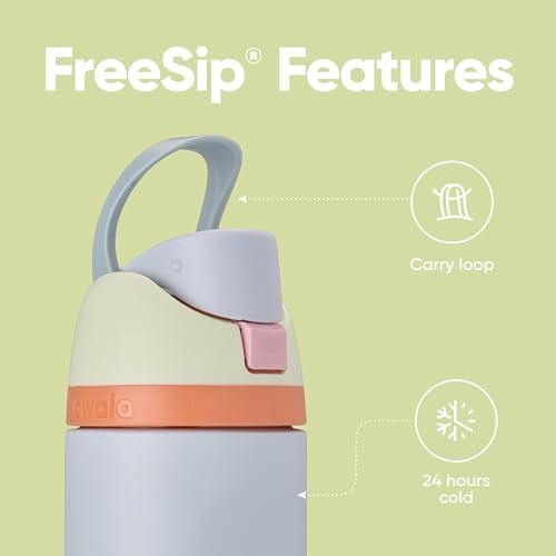 Owala FreeSip Insulated Stainless Steel Water Bottle with Straw for Sports, Travel, and School BPA-Free Sports Water Bottle, 24 oz, Beach House - Image 3