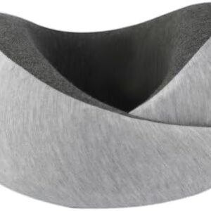 Travel Neck Pillow Airplane, Memory Foam Travel Pillows for Comfort on Sleeper Hold Compact and Ergonomic Design for Traveling Car Rides Home Road Trip Essentials for Adults and Kids (Grey)
