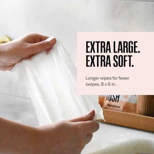 Wipe That Tush On-The-Go Flushable Wipes - 1 Pack of 30 Individually Wrapped Wipes - Fragrance Free - Extra Large & Soft - Hypoallergenic With Aloe & Vitamin E - Septic-Safe - Image 4
