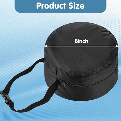 Travel Neck Pillow Bag, Compact Neck Carrying Bag Pillow Storage Bags Case Quick with Release Clasp Attaches to Luggage Backpack for Travel Airplane Train Journey - Image 2