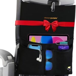 Airplane Pockets - Airplane Accessories - Plane Travel Essentials - Travel Organizer - Seat Storage Organizer - Air Travel Essentials - Seat Back Organizer - International Travel Must-Have