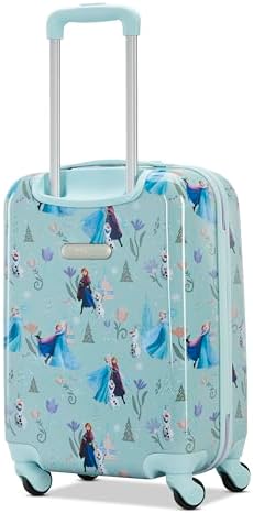 American Tourister Disney Frozen Carry-On Luggage - Airline Approved, Durable Hardshell with Favorite Frozen Characters - Roll Confidentially with Spinner Wheels & Colorful Adjustable Handle - Image 3
