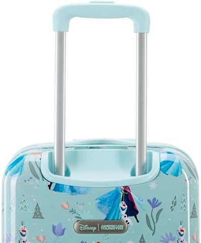 American Tourister Disney Frozen Carry-On Luggage - Airline Approved, Durable Hardshell with Favorite Frozen Characters - Roll Confidentially with Spinner Wheels & Colorful Adjustable Handle - Image 5