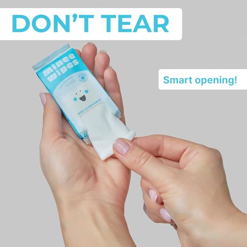 Impossibly Compact Travel Flushable Wipes - 99.5% Water and Aloe - Safe for Sensitive Skin, Hypoallergenic & Unscented - Travel Essentials for Adults, Kids & Baby Care - 8 Pack Total 48 Wipes - Image 7