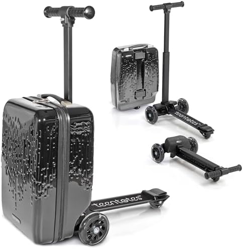 Detachable 4-in-1 Scooter Luggage for Kids – Ride-On Suitcase with Removable Luggage Body, Adjustable Handlebar, Durable Deck & Brake, Carry-On Size – Travel & Play