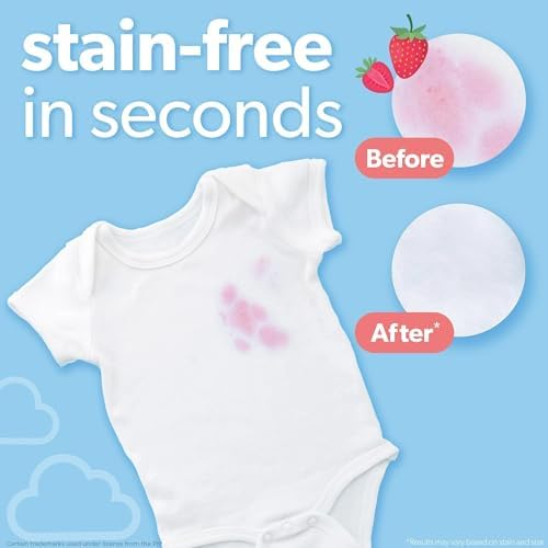 Dreft Stain Remover Wipes for Baby Clothes – Travel Size Stain Remover, Individually Wrapped for On-the-Go Use – Mild on Skin & Safe for Baby Clothes – 20 Count - Image 2