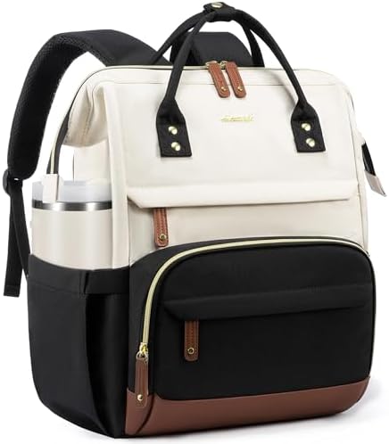 LOVEVOOK Laptop Backpack for Women, 15.6 Inch Work Business Backpacks Purse With Large Capacity, Waterproof Nurse Bag College Bookbag for School, Waterproof Casual Daypack for Travel