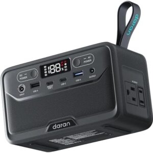 2026 Portable Power Station 28000mAh LiFePO4 Battery, Solar Power Bank with AC Outlet 100W/110V, USB-C PD Two-Way Fast Charging Samll Generator for Laptop, Camping, Home, Office, TSA Approved