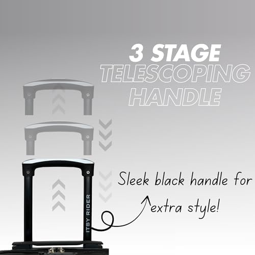 Itsy Rider 20" Ride-on Suitcase for Kids with Double Spinner Red Wheels (Beige Traveler) - Image 5