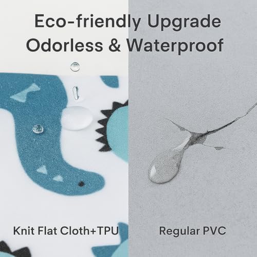 Waterproof Wet Dry Bag, Reusable Diaper Pouch with Zipper, Machine Washable Travel Organizer for Beach, Daycare, Kids, Dinosaur Pattern (White Dino) - Image 5