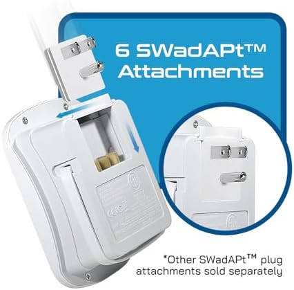 Ceptics 35W Universal Travel Adapter Kit – 2 USA sockets, USB-A, USBC, 1x PD 35W USB-C and USBC Cable, Surge Protected, Plugs for EU, UK, China, AU, Japan - for Laptop, Phone, Camera-ETL Tested - Image 7