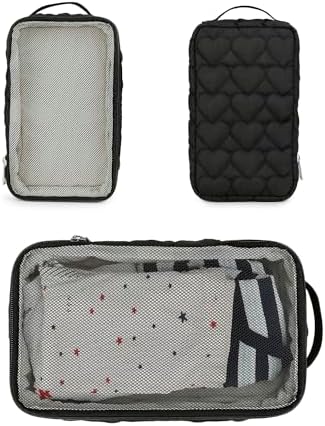 Baby Diaper Bag Organizer Pouches - 2 Pack Waterproof Pod Hanging Diaper Bag Mesh Bag Reusable, Washable or Baby Cloth Diapers (Black&White) - Image 2
