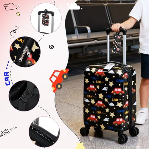 Kid’s Luggage Set 6 Piece Suitcase Set 16’’ Hardside Luggage with Spinner Wheels Girls Boys Carry on Luggage Travel Rolling Luggage Airline Approved - Image 6