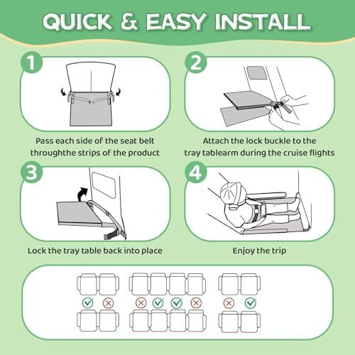 Toddler Airplane Bed with Cloth Book, Portable Airplane Seat Extender Travel Bed for Kids, Soft Baby Plane Travel Essentials for Flying, Toddlers Long Flight Must Haves Footrest - Image 6