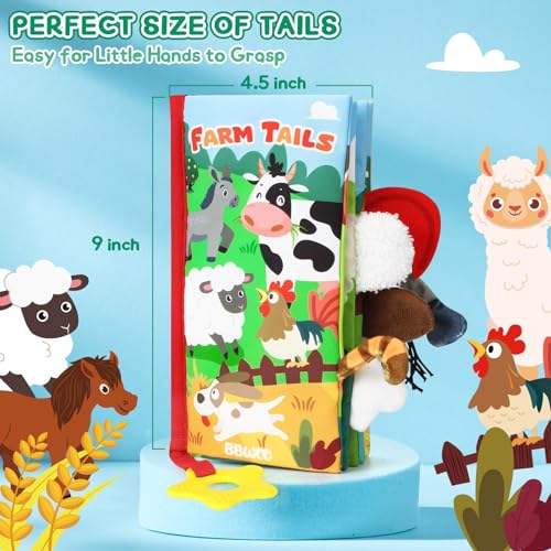 Soft Baby Book - Baby Toy - Newborn Boys Girls Shower Gift - Tummy Time Toy for Infant 0-6 6-12 Months - Touch and Feel Sensory Crinkle Book with Teether for Toddler - Image 2