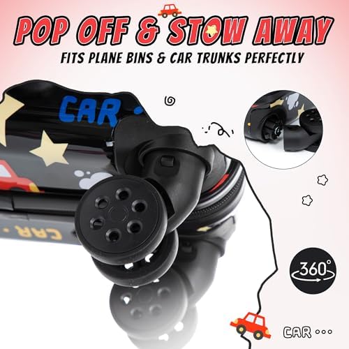 Kid’s Luggage Set 6 Piece Suitcase Set 16’’ Hardside Luggage with Spinner Wheels Girls Boys Carry on Luggage Travel Rolling Luggage Airline Approved - Image 4