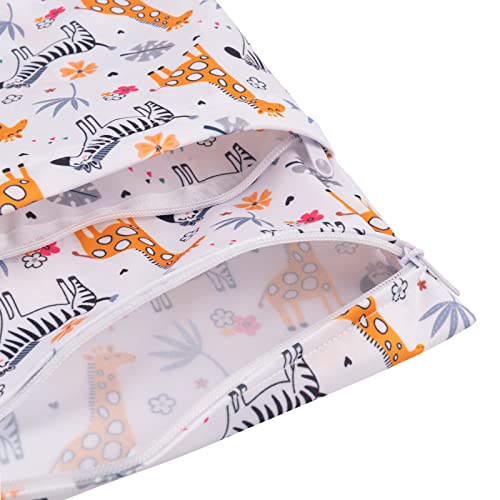 babygoal Wet Dry Bags for Baby Cloth Diapers, Washable Travel Bags, Beach, Pool, Gym Bag for Swimsuits & Wet Clothes with Two Zippered Pockets 3 Pack, 3LN25 - Image 6