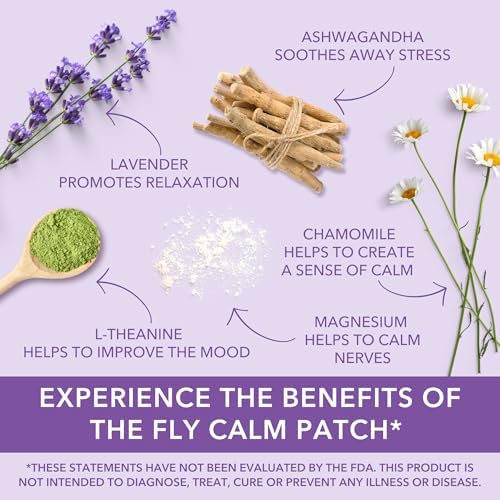 Laki Naturals Fly Calm Patch (Pack of 8) - Relax Nerves, Support Stress, Ease Your Mind for Happy Air Travel - Natural Ingredients to Support Airplane Stress - Calm Your Fear of Flying Naturally - Image 3
