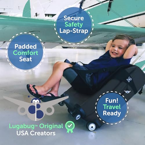 Travel Seat for Kids, The Original and Patented Ride-On Suitcase for Toddlers, Child Carrier for Carry-On Luggage, Family Airport Travel Made Easy (Suitcase not Included) - Image 3