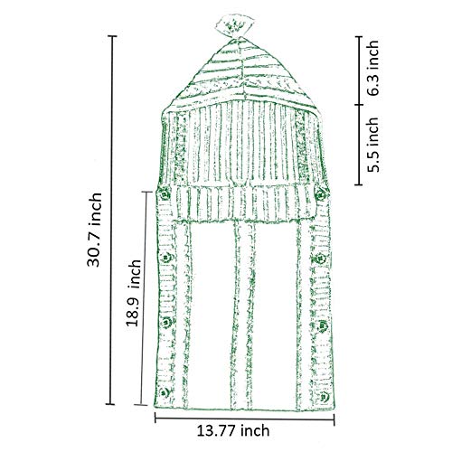 XMWEALTHY Newborn Baby Wrap Swaddle Blanket Knit Sleeping Bag Sleep Sack Stroller Wrap for Baby(Beige) (0-6 Month) - Image 6