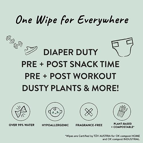 The Honest Company Hypoallergenic Multi-Use Baby Wipes for Sensitive Baby Skin, Terrazzo, 36 Count - Image 3
