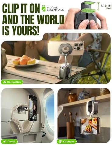 LISEN Airplane Travel Essentials Women Phone Holder Travel Gifts Cool Stuff for Valentines Day Gifts Him Cruise Must Haves Essentials 2026 Airplane Gadgets for Men MagSafe Phone Stand Accessories - Image 5
